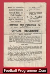 Harwich Parkeston v Chelmsford City 1953 – Reserves Match