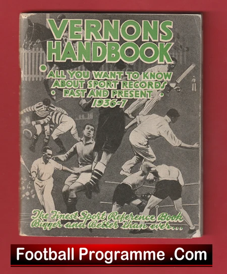 Vernons Football Handbook 1936 - 1937 - Image 2