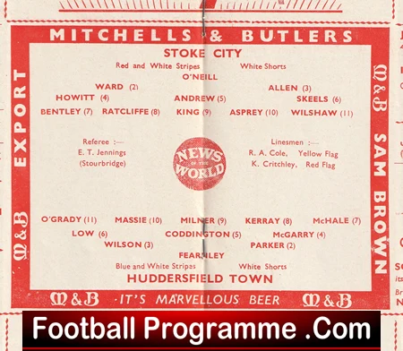 Stoke City v Huddersfield Town 1960 - Image 3
