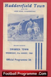 Huddersfield Town v Swansea Town 1960