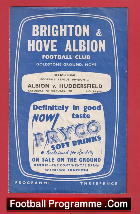 Brighton Hove Albion v Huddersfield Town 1959 - Image 2