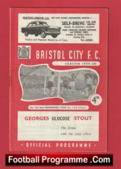 Bristol City v Huddersfield Town 1960
