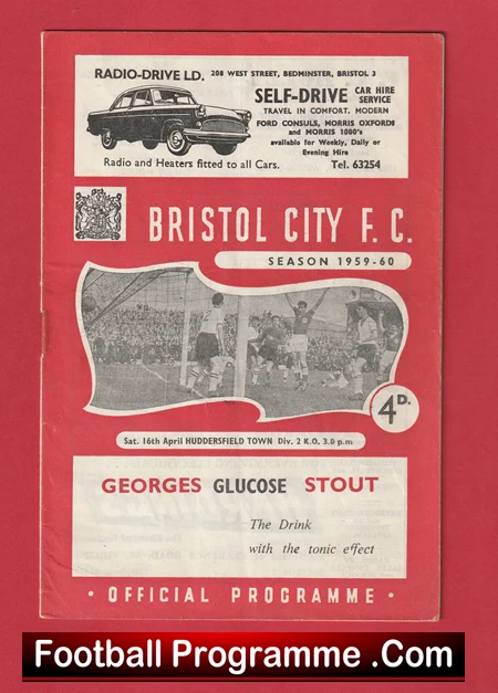 Bristol City v Huddersfield Town 1960 - Image 2