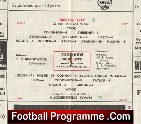 Bristol City v Huddersfield Town 1960 - Image 3