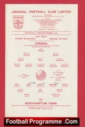 Arsenal v Northampton Town 1964 – Reserves Match