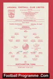 Arsenal v Northampton Town 1964 – Reserves Match