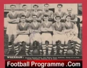 Wrexham Football Club Multi Autographed Signed 1960