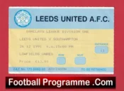 Leeds United v Southampton 1991 – Football Ticket