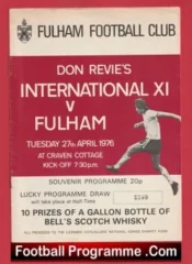 Don Revie Testimonial Benefit Match Fulham 1976