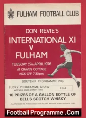 Don Revie Testimonial Benefit Match Fulham 1976