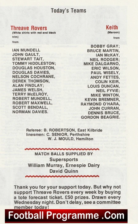 Threave Rovers v Keith 1980 - Scotland - Image 3