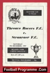 Threave Rovers v Stranraer 1987 – Meadow Park Douglas