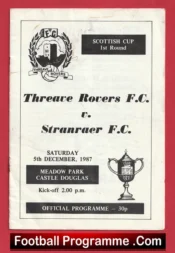 Threave Rovers v Stranraer 1987 – Meadow Park Douglas