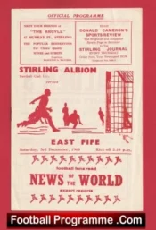 Stirling Albion v East Fife 1960 – Scotland