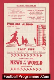 Stirling Albion v East Fife 1960 – Scotland