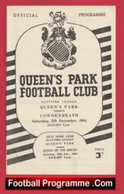 Queens Park v Cowdenbeath 1964 – Scotland