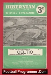 Hibernian Hibs v Glasgow Celtic 1961 – Scotland