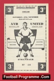 Ayr United v Stranraer 1965 – Scotland
