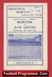Greenock Morton v Ayr United 1963 – Scotland
