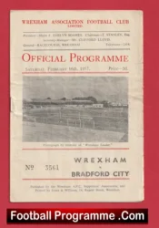 Wrexham v Bradford City 1957