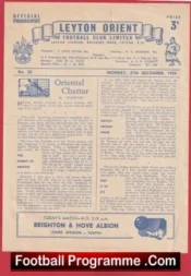 Leyton Orient v Brighton 1954