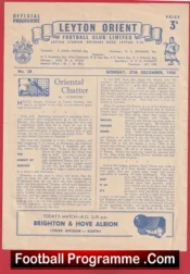 Leyton Orient v Brighton 1954