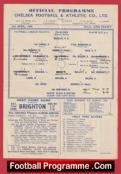 Chelsea v West Ham United 1945 – 1940s Old Football Programme