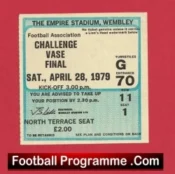 Almondsbury Greenway v Billericay Town 1979 – Vase Cup Final Ticket