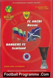 Anzhi v Glasgow Rangers 2001 – Postponed Match + Ticket