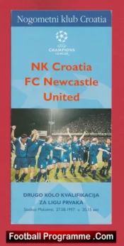 NK Croatia v Newcastle United 1997 – Plus Ticket