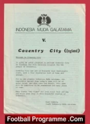 Indonesia Muda Galatama v Coventry City 1981