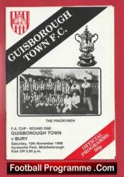 Guisborough Town v Bury 1988 – FA Cup