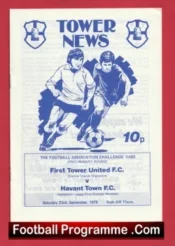 First Tower United v Havant Town 1978