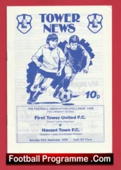 First Tower United v Havant Town 1978