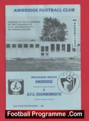 Awbridge v Bournemouth 1980 – Opening Of The New Clubhouse