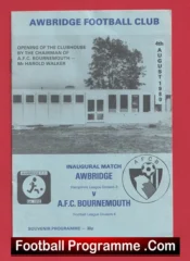 Awbridge v Bournemouth 1980 – Opening Of The New Clubhouse