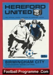 Hereford United v Birmingham City 1980 – Senior Cup Final