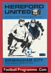 Hereford United v Birmingham City 1980 – Senior Cup Final