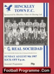 Hinckley Town v Real Sociedad 1987