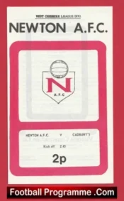 Newton v Cadburys 1973 – Wirral Senior Cup