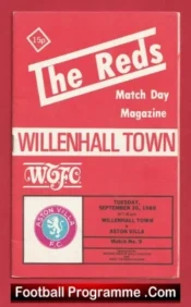 Willenhall Town v Aston Villa 1980
