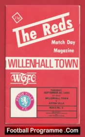 Willenhall Town v Aston Villa 1980