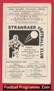 Stranraer v Morton 1959