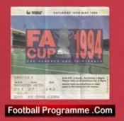 Manchester United v Chelsea 1994 – FA Cup Final Match Ticket