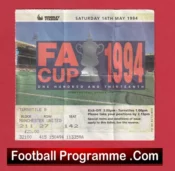 Manchester United v Chelsea 1994 – FA Cup Final Match Ticket