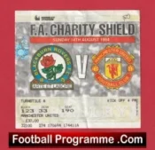 Manchester United v Blackburn Rovers 1994 Charity Shield Ticket