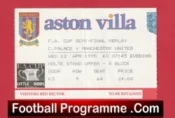 Crystal Palace v Manchester United 1995 – FA Cup Semi Final Replay Ticket