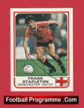 Manchester United Frank Stapleton Autograph Signed Football Sticker Man Utd