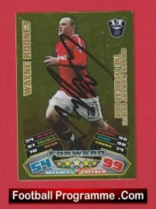 Manchester United Wayne Rooney Autograph Signed Football Card