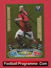 Manchester United Wayne Rooney Autograph Signed Football Card